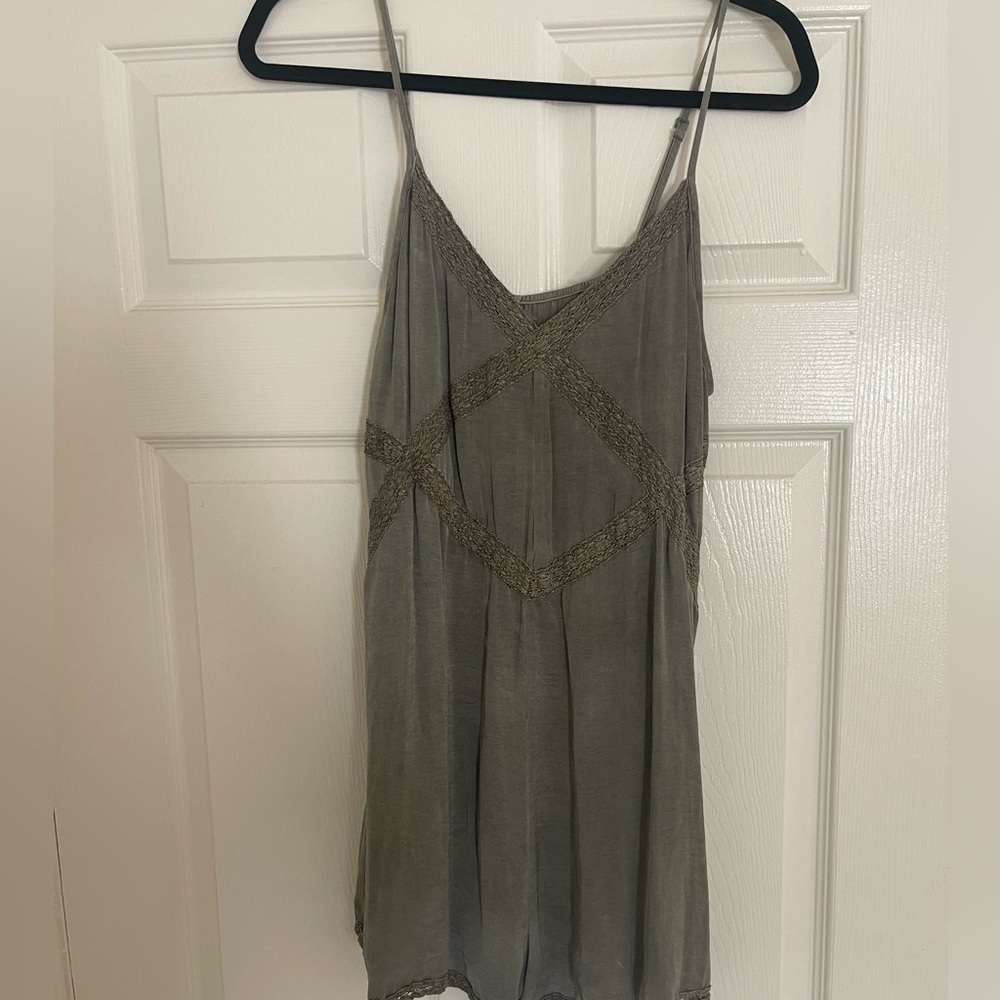 Aerie Soft Gray romper